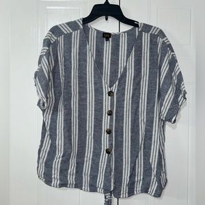 Striped Dressy Short Sleeve!